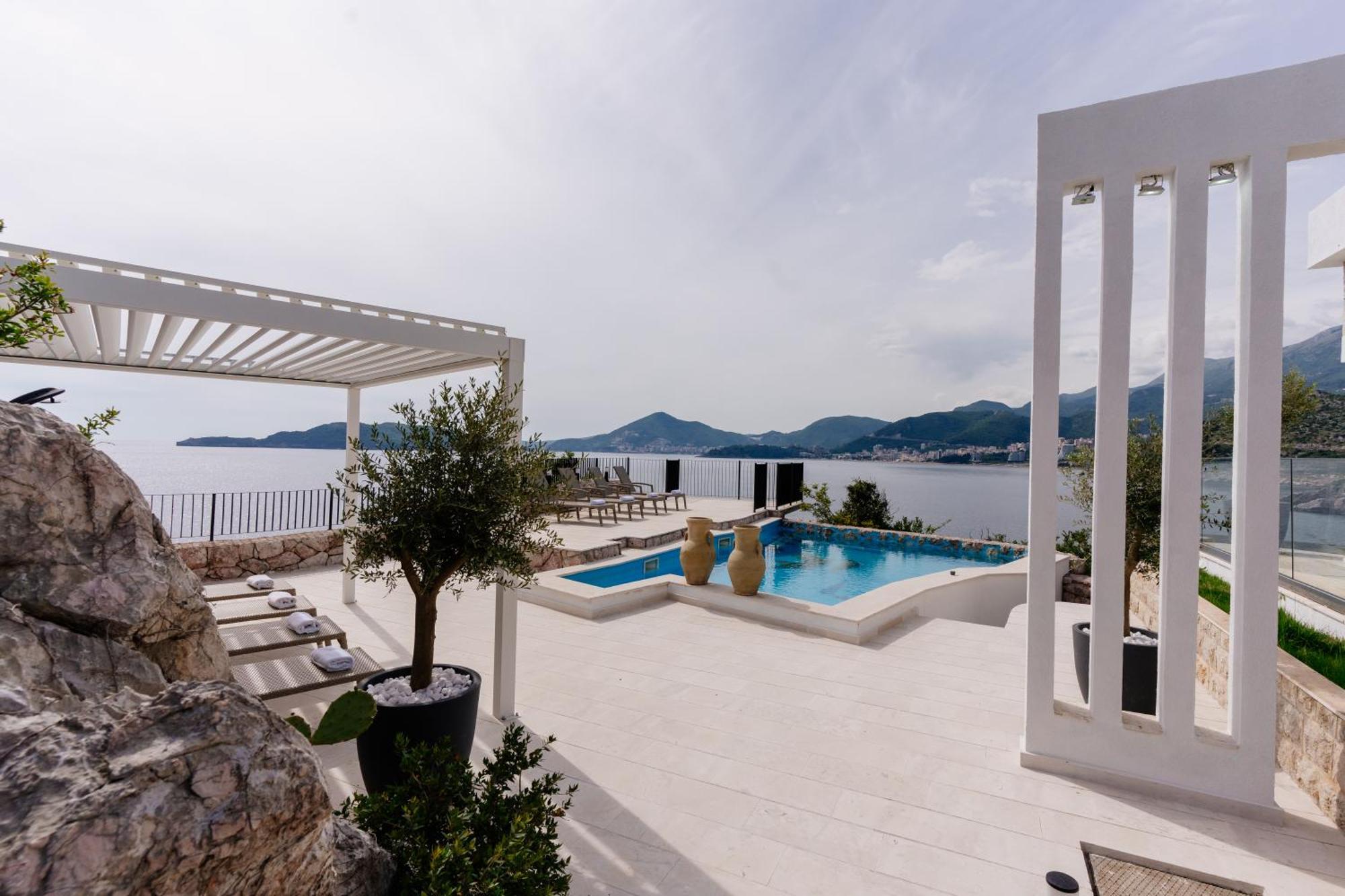 Blanche Cliff Apartments Sveti Stefan Exterior foto